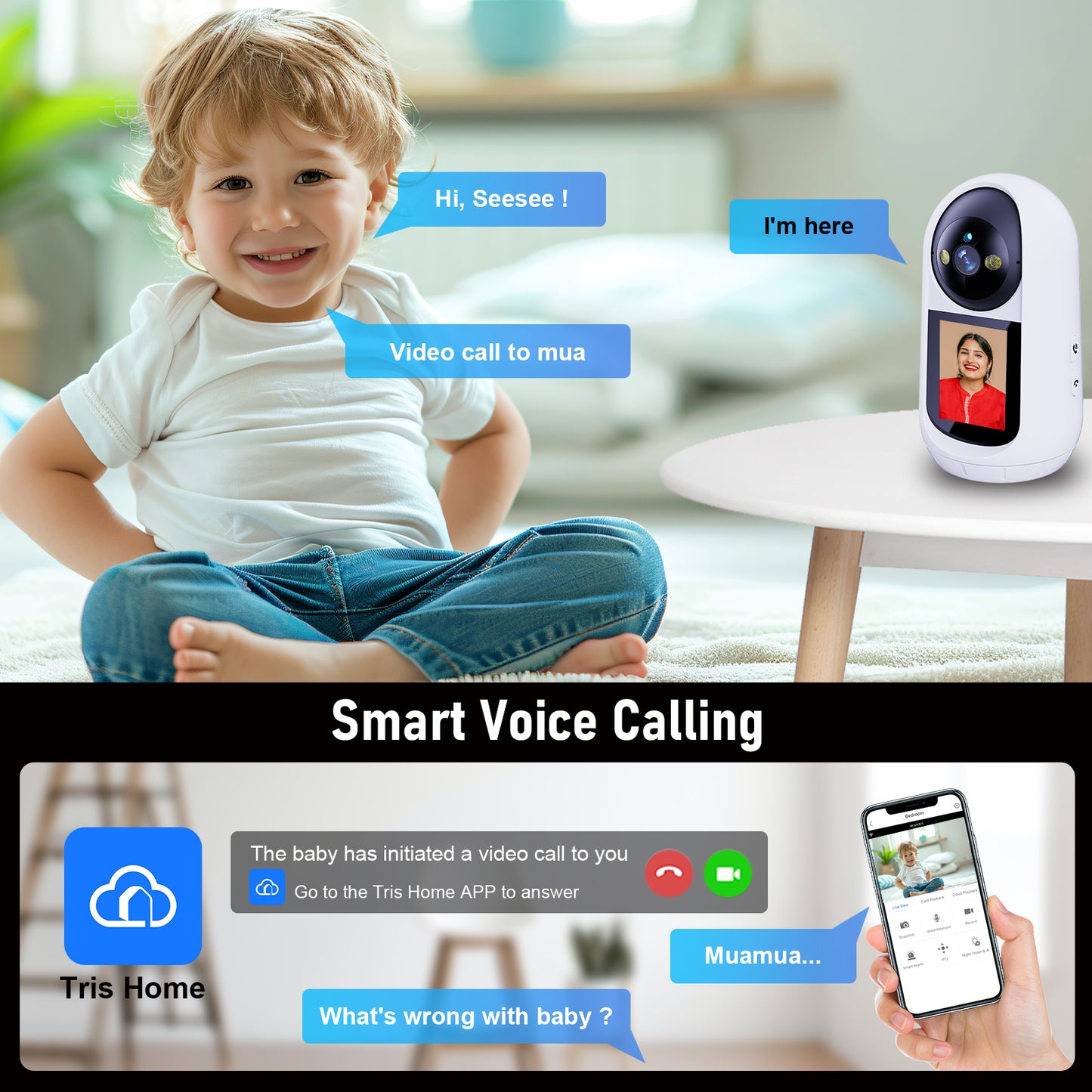 Indoor WiFi Camera With Auto Tracking