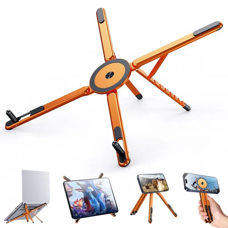 3-in-1 Laptop Foldable Stand (Aluminium)