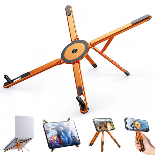 3-in-1 Laptop Foldable Stand (Aluminium)