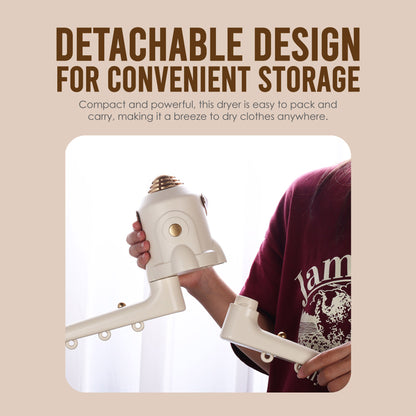 3-in-1 Multi-functional Portable Clothes & Shoe Dryer with Foot Warmer Cum Massager