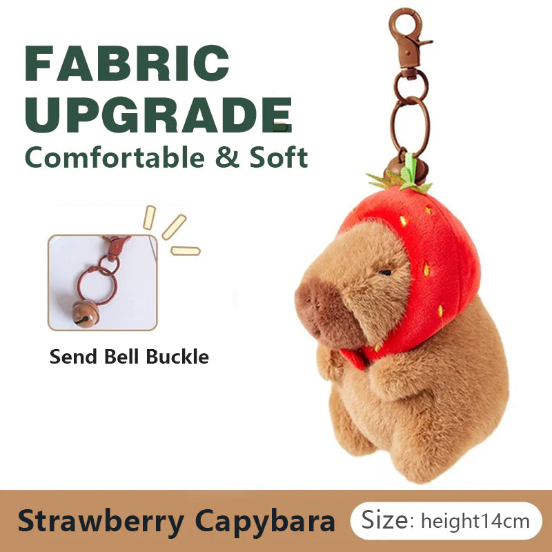 PupTales™  Capybara Plush Keychain Toy