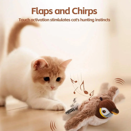 Flappy Chase Bird - Interactive Pet Toy