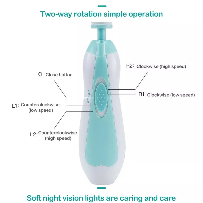 Baby Electric Nail Trimmer Kit