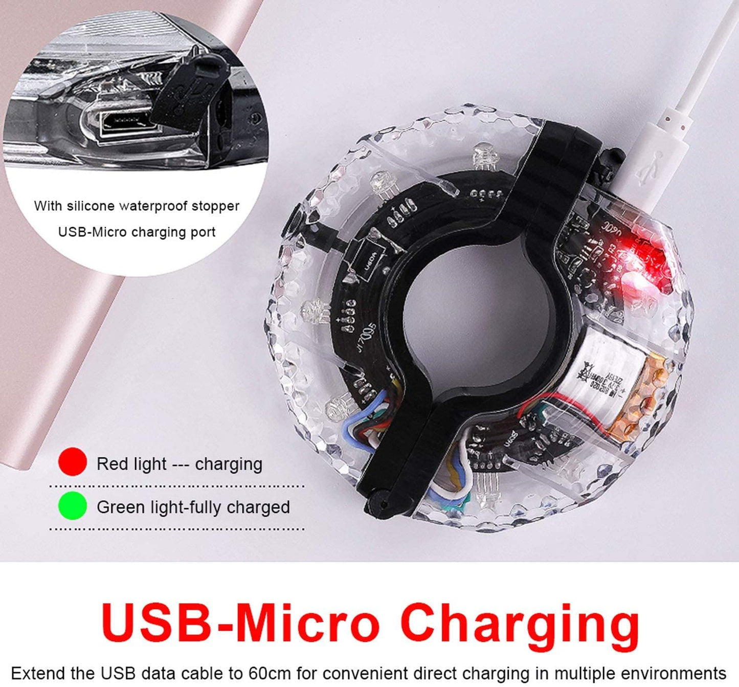 Waterproof Bicycle LED Hub Light