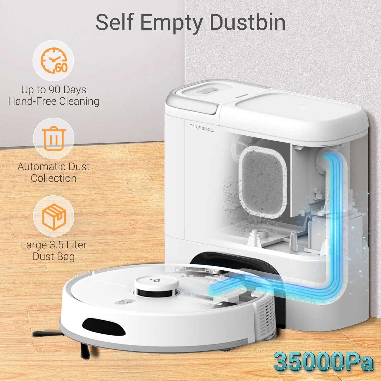 3-in-1 Mini Robotic Sweeper & Vacuum Cleaner