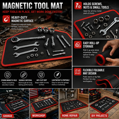 Flexible Magnetic Tool And Parts Mat