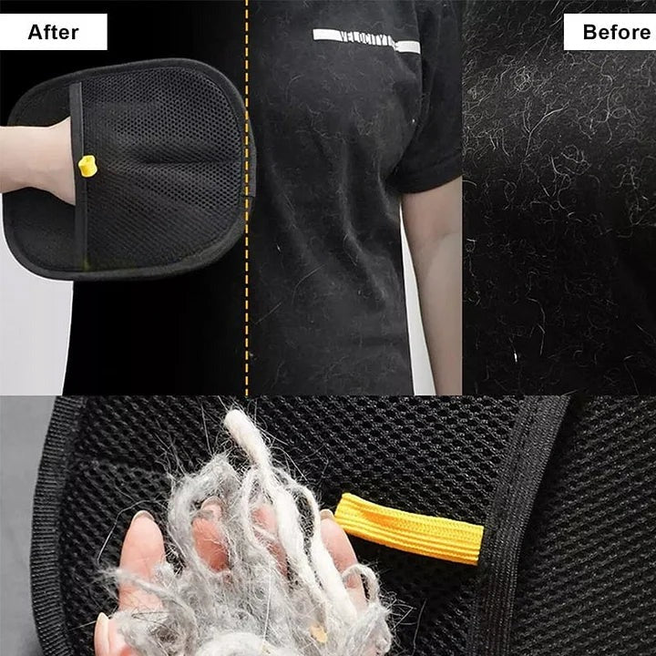 2-in-1 Pet Grooming & Cleaning Gloves