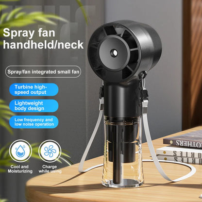 Misting Handheld Fan With Neck-String