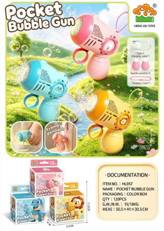 Mini Pocket Electric Bubble Gun Toy