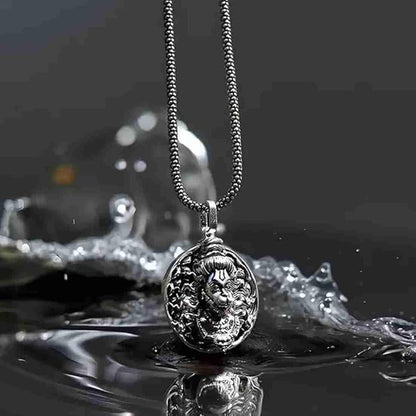 Hanuman ji Silver Pendant With Chain