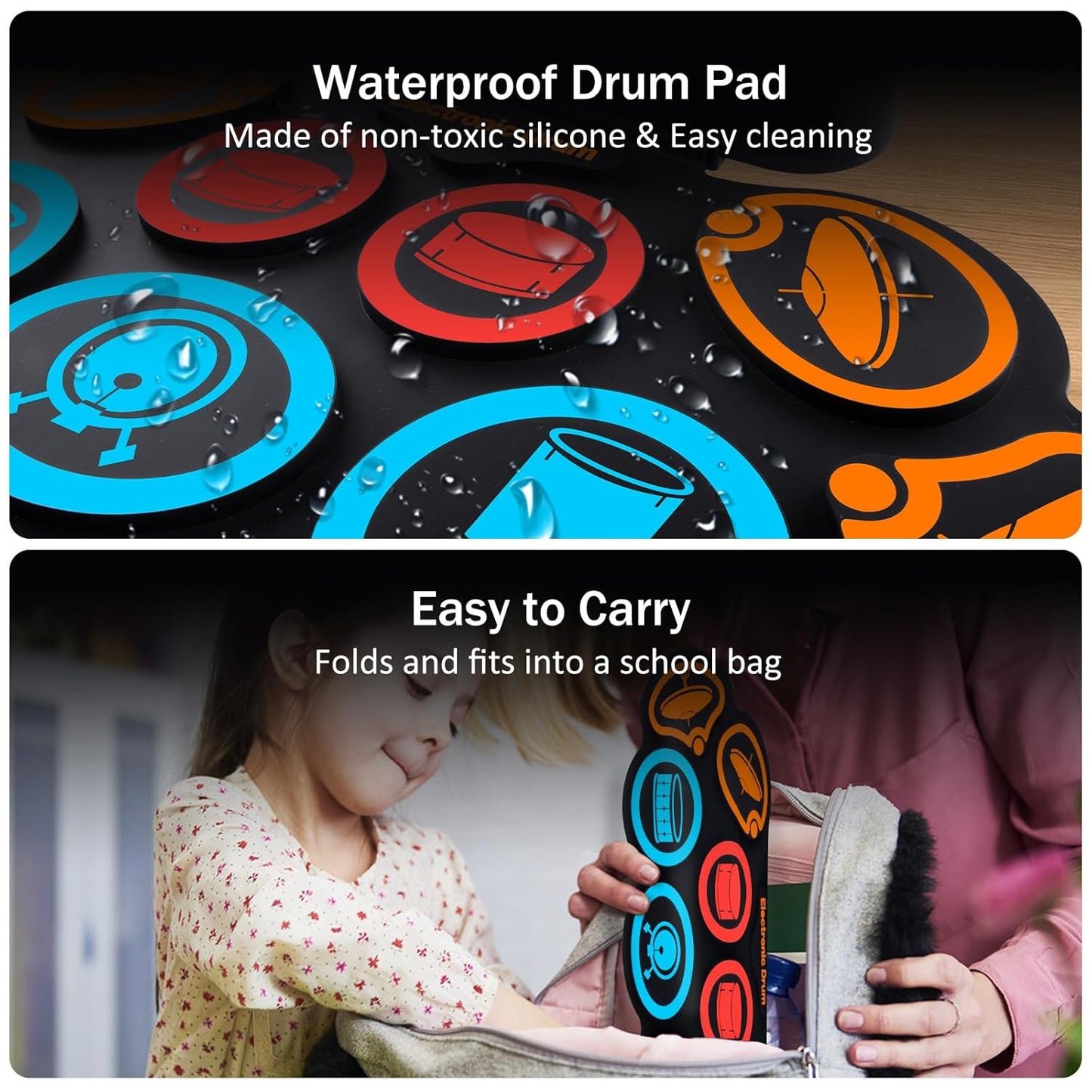 Portable Electronic Drum Set