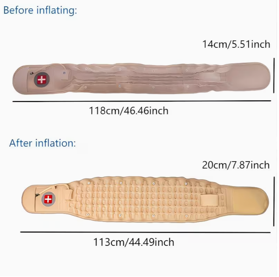 Inflatable Spinal Decompression Traction Belt With Pump