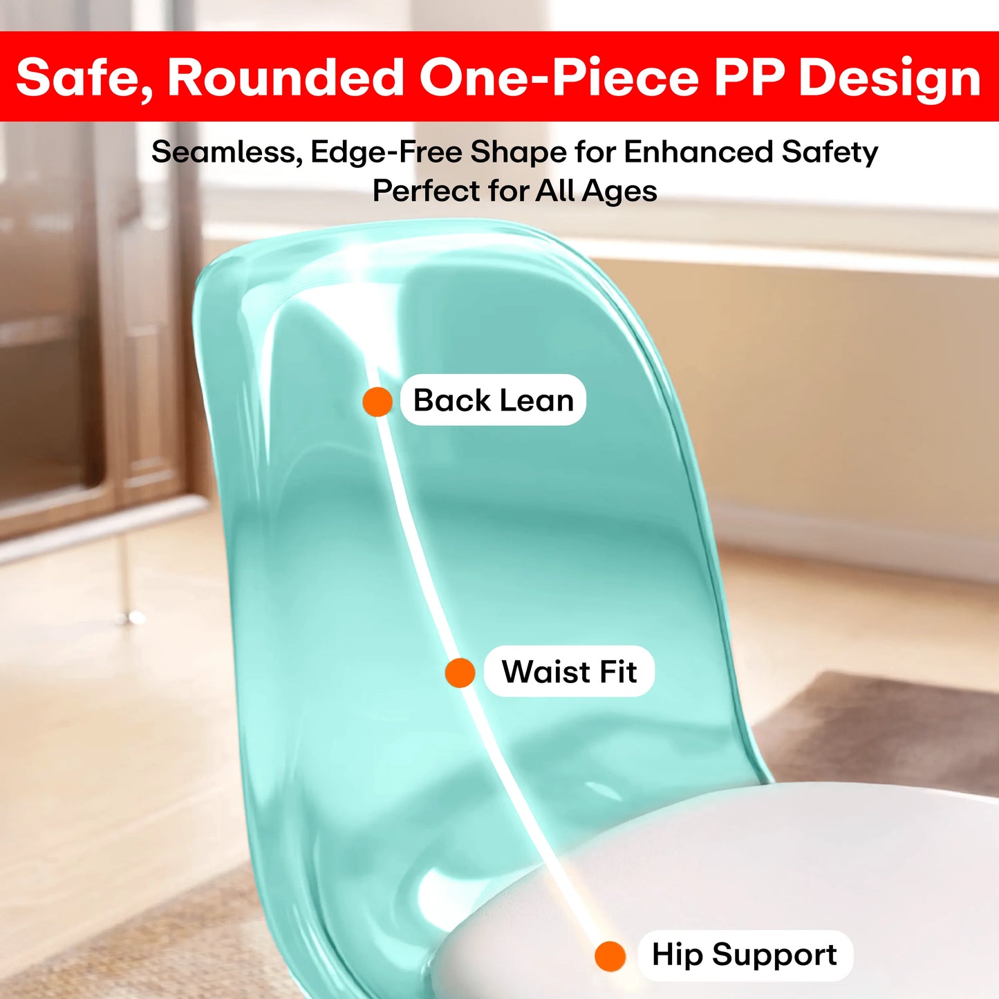 Acrylic 360° Rotating Mini Chair