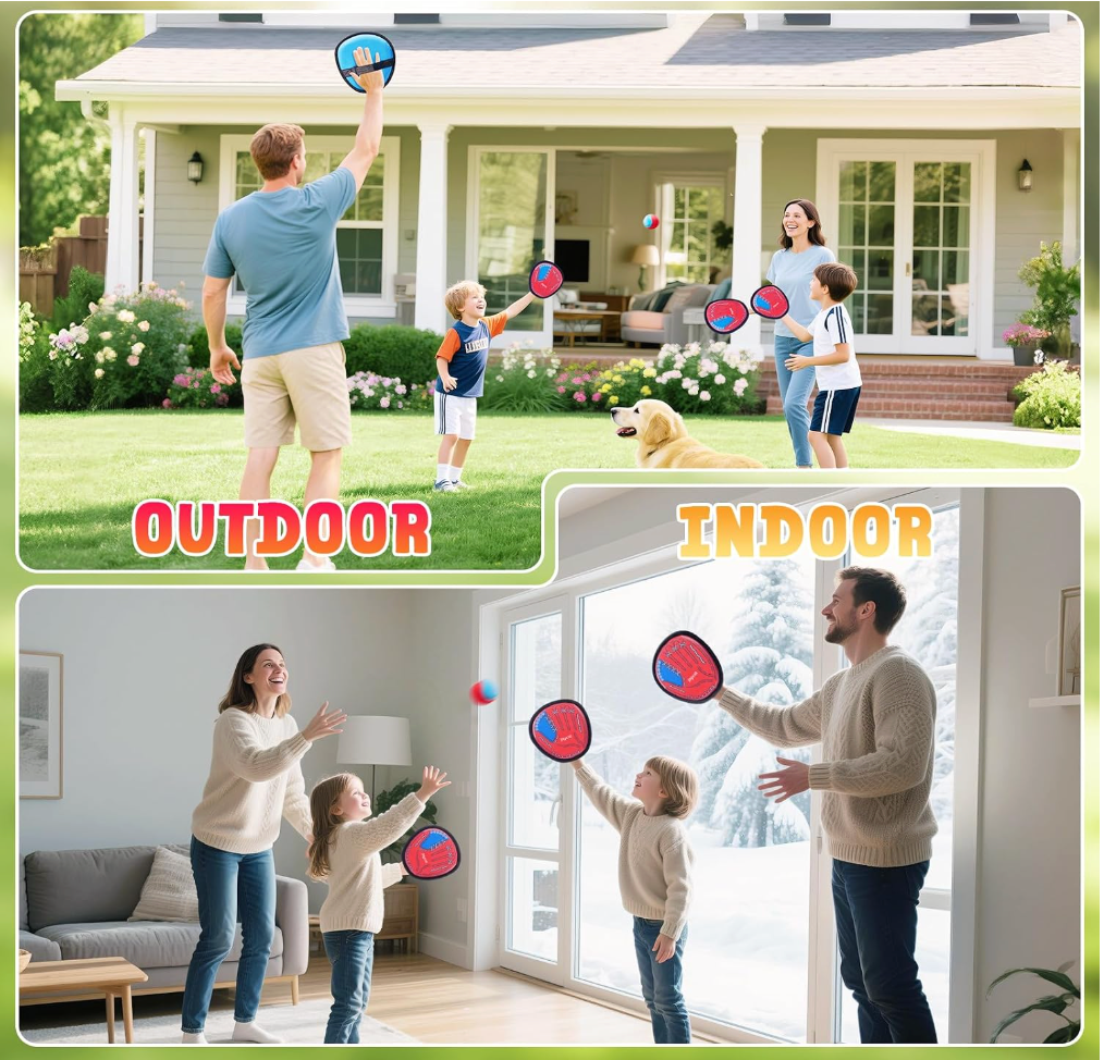 Baseball Glove And Toss-And-Catch Toy