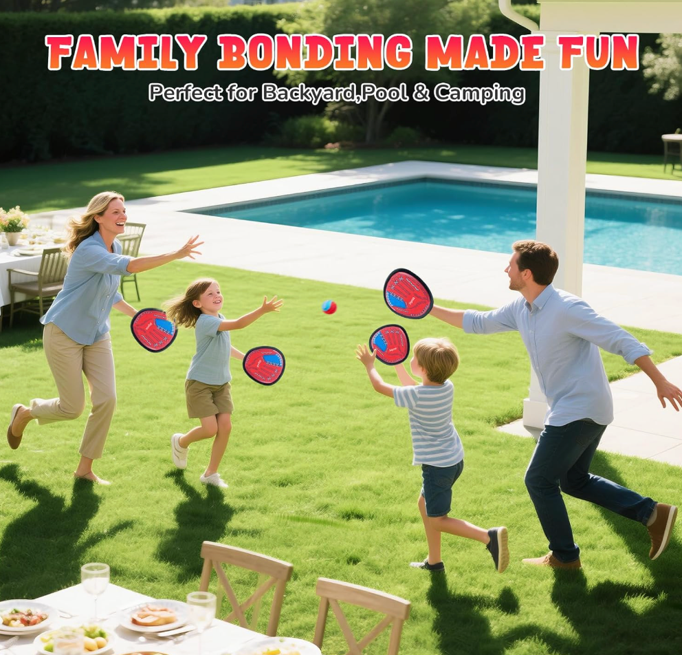 Baseball Glove And Toss-And-Catch Toy