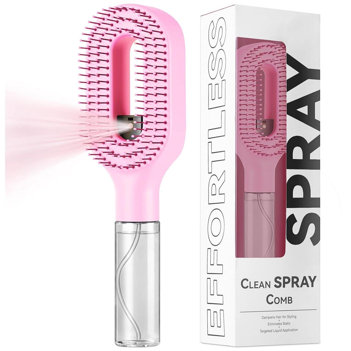 2-in-1 Hair spray Brush With Bottle