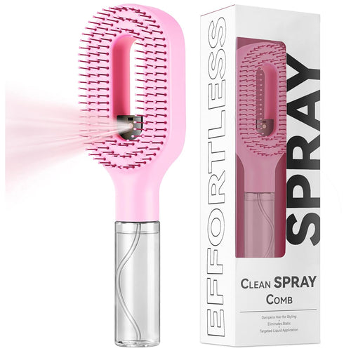 2-in-1 Hair spray Brush With Bottle