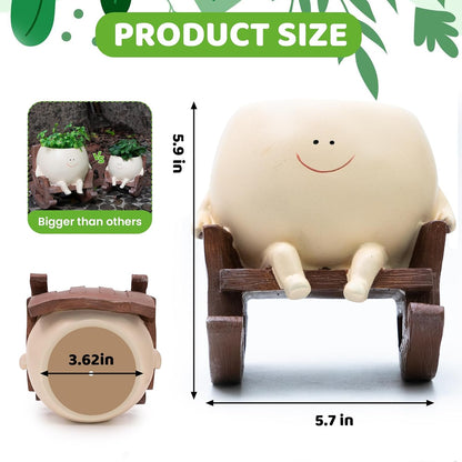Rocking Chair Plant Pot