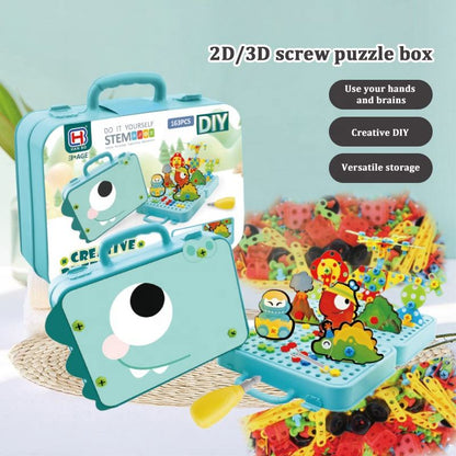 DIY Puzzle Tool Box For Kids