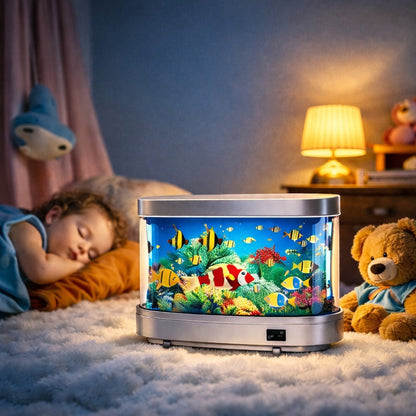 LED Moving Fish Aquarium Lamp