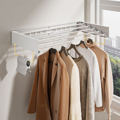 Wall Mounted Laundry Clothes Drying Rack