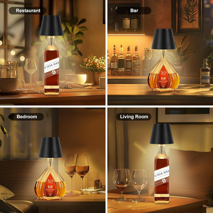 Metal Wireless Bottle Lamp (Pack Of 4)