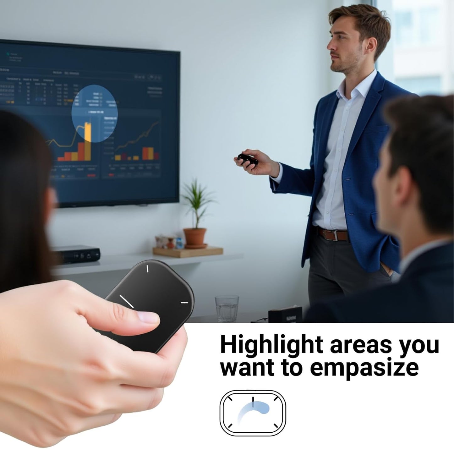 Cheerdots AI Smart Mouse Laser Presentation & Voice Recording