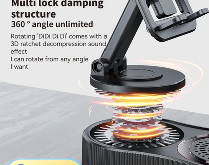 Foldable Phone Holder With Bluetooth Speaker