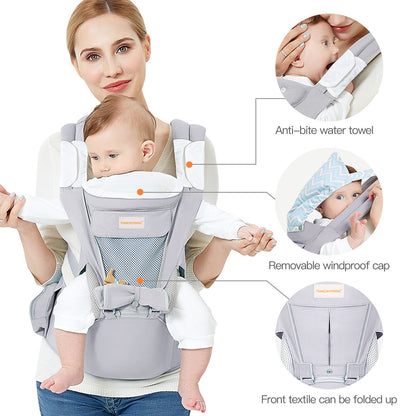 3-in-1 Baby Sling Carrier With Hip Cushion