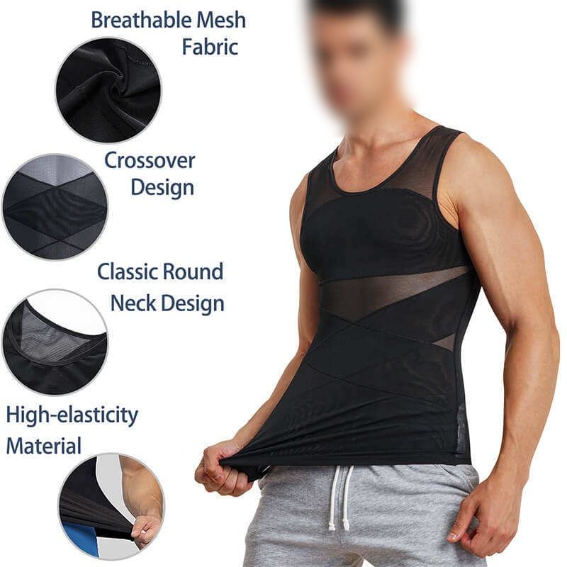 Bodysuit Compression Undershirt Vest For Loose Belly