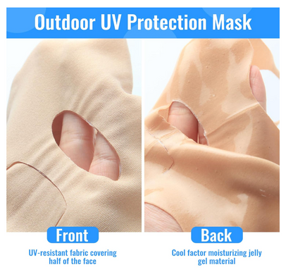 UPF 50++ Sunscreen Gel Face Mask - Unisex (Pack of 5)