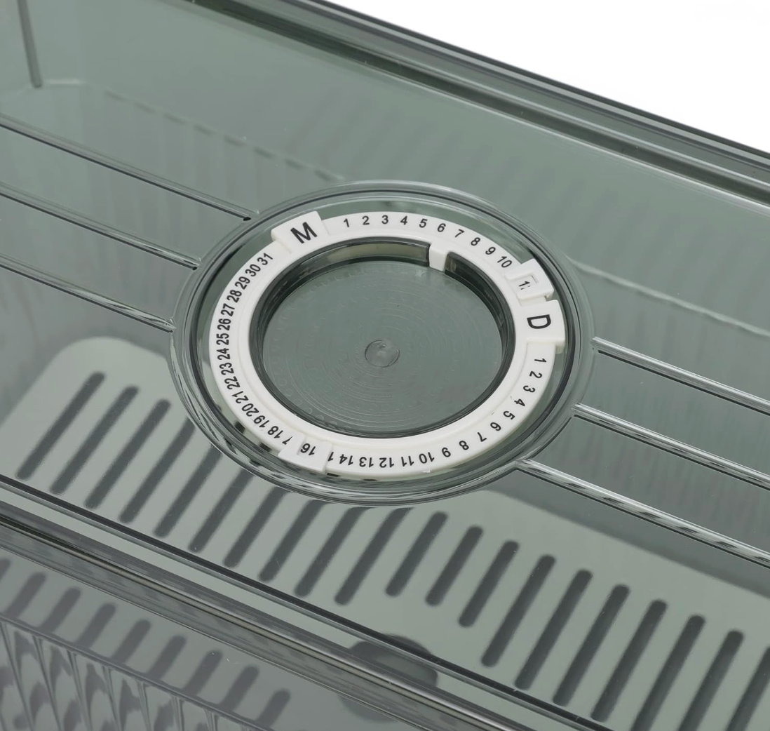 Clear Fridge Storage Box With Drain Tray