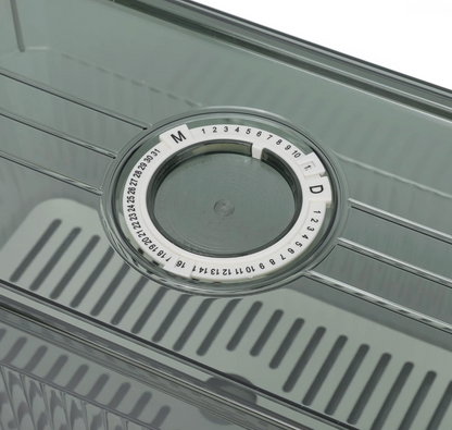 Clear Fridge Storage Box With Drain Tray