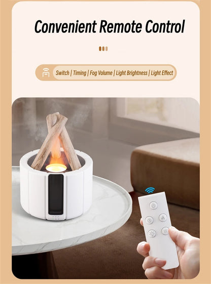 3D Bonfire Aroma Diffuser RemoteControl - Air Purification