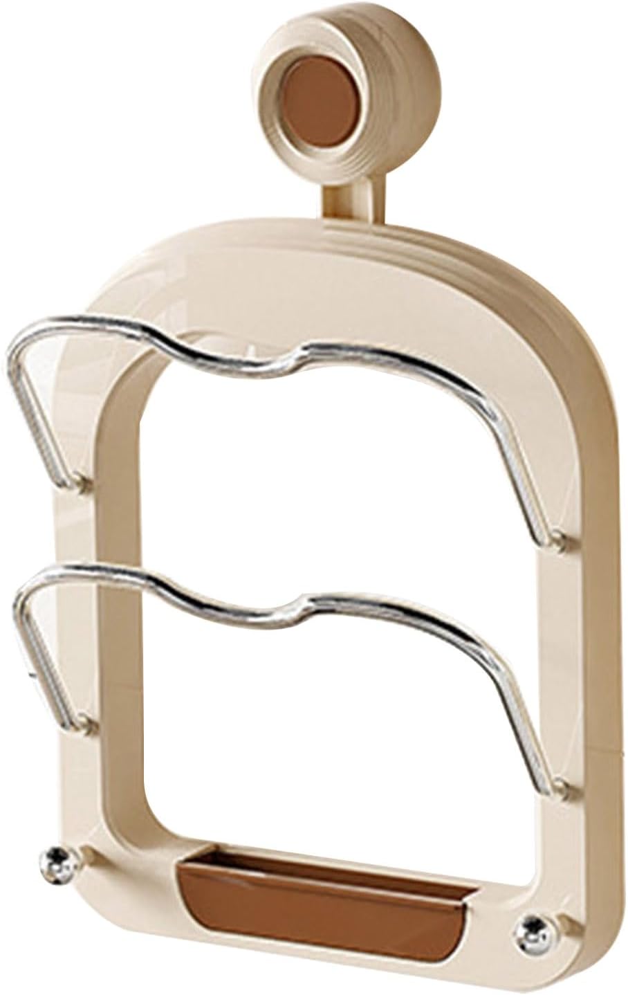 Wall Suction 2 Layers Lid Holder Rack