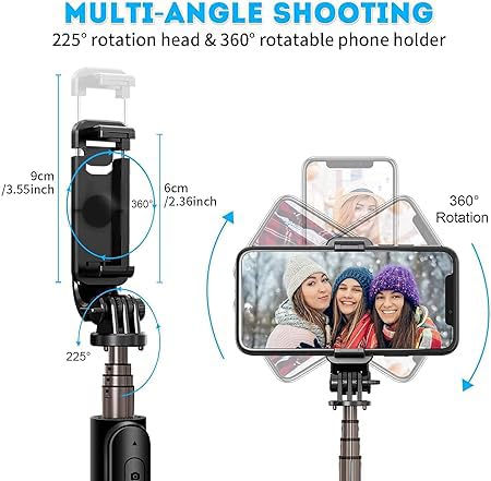 3 in 1 Extendable Selfie Stick Tripod With Remote
