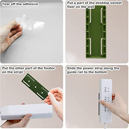 Adhesive Punch-Free Socket Holder