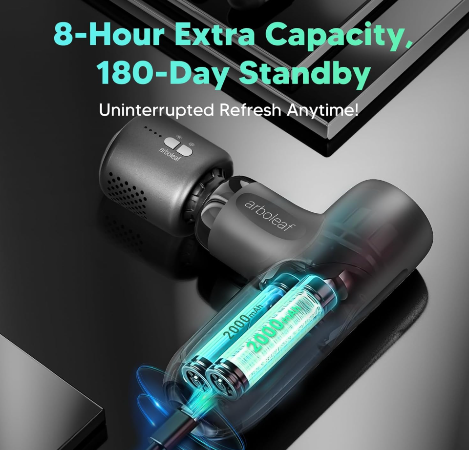 4-Rechargeable Heated Massager Gun Head with Hot and Cold Mode