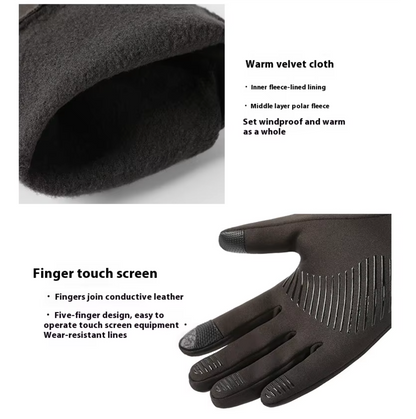 Anti-Slip Waterproof Touch Screen Thermal Gloves