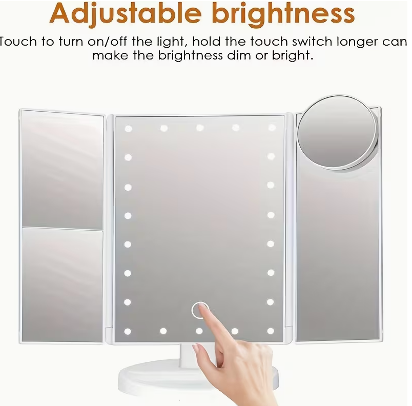 Makeup Mirror With Magnifying Panels