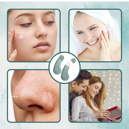 Blackhead Remover Tool, Silicone Face Scraper for Deep Cleansing (Pack Of 2)