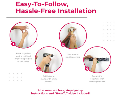 Mop And Broom Holder Wall Mount