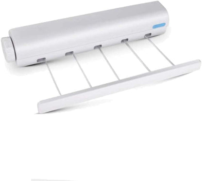 5 Line Retractable Wall Mounted Cloths Drying Rack