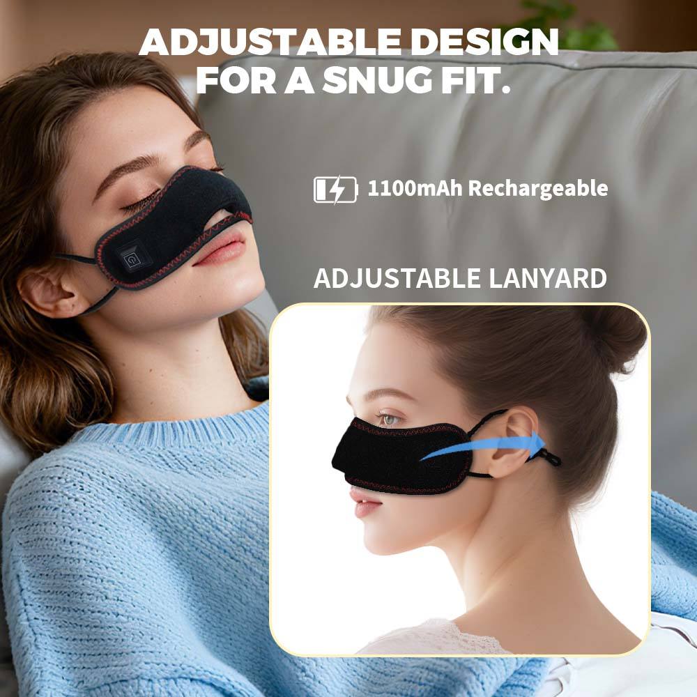 Heated Nose Warmer Guard with Adjustable Lanyard