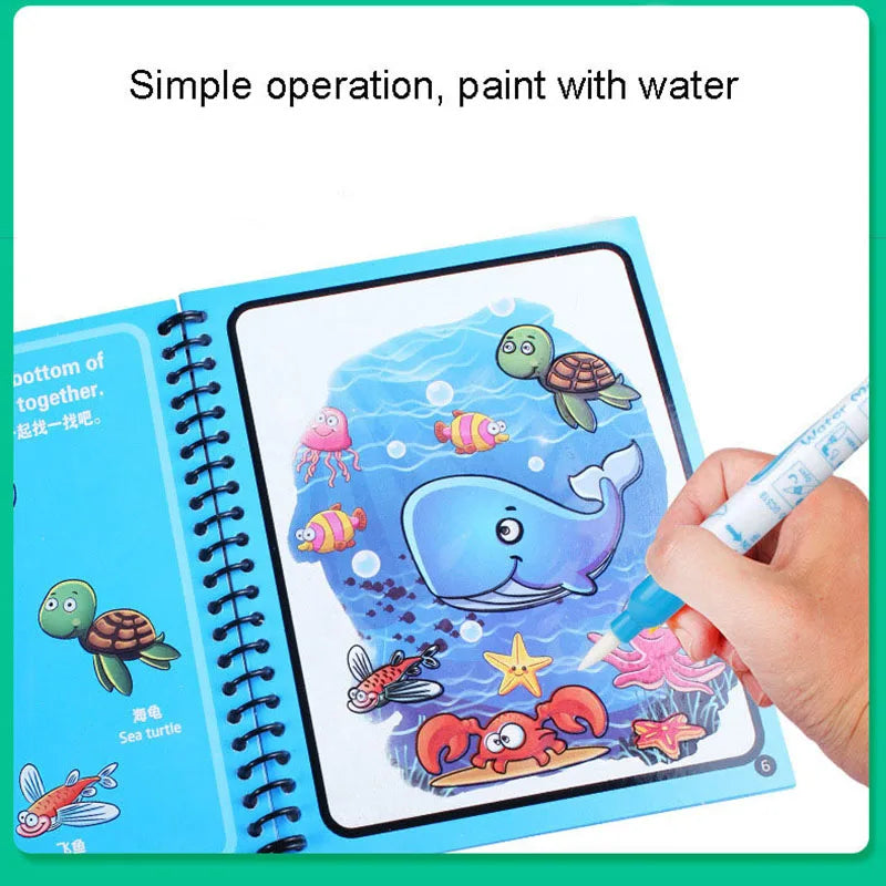 Magic Water Colouring Book