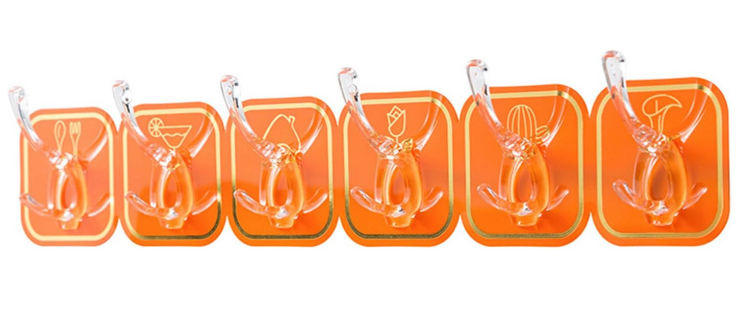 6 In 1 Self-Adhesive Strong Loading Bearing Hanging Hook