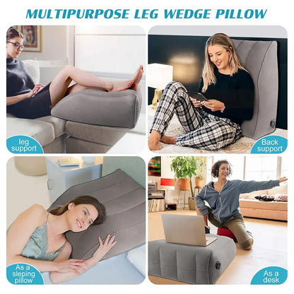 Inflatable Leg Elevation Wedge Pillow