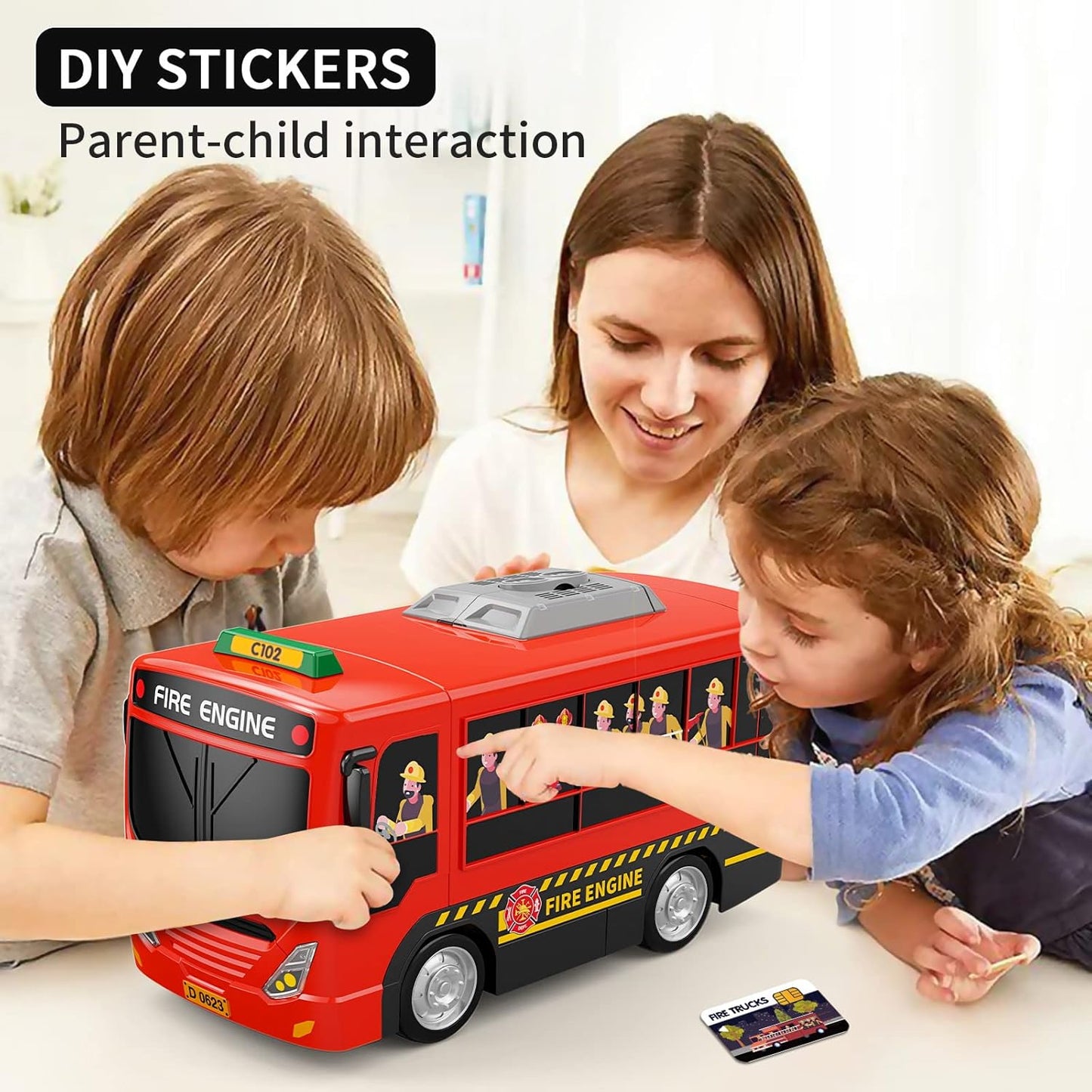 2-in-1 Bus Driving Simulation Toy