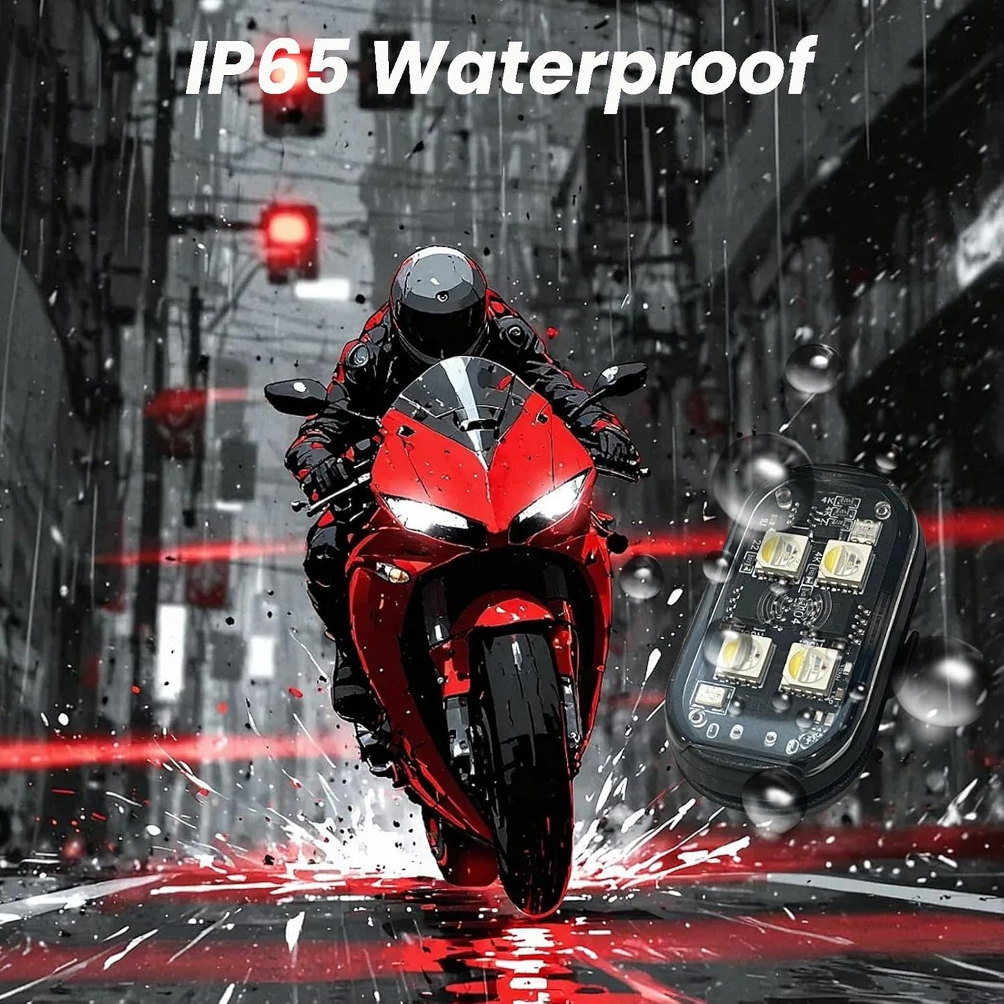 Wireless LED Remote Control Lights for Bike & Car