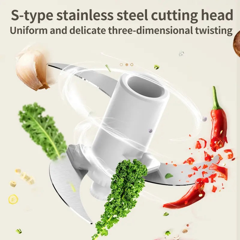 Electric Mini Portable Food Chopper & Grinder